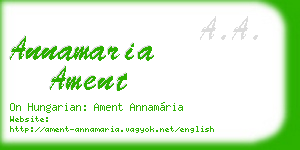 annamaria ament business card